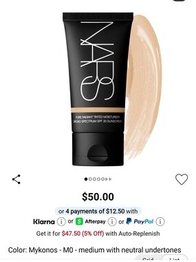 NARS Pure Radiant Tinted Moisturizer - Beige